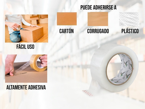 Cinta Adhesiva Empaque Luvitape Transparente 48mm 150 Metros 1 Pieza
