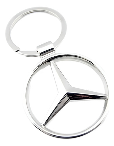 Chaveiro Mercedes Benz Logo Gancho Cromado - Classe A C Gla