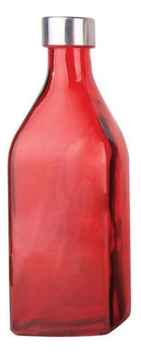 Garrafa De Vidro Scotch 1 Litro Color Cor Vermelho