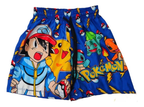 Short Niño  Playero Pokemon