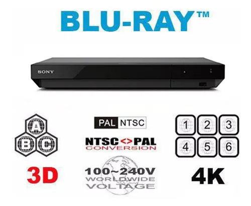 Leitor De Blu-ray Multirregional Sony Ubp-x700 4k Uhd Preto 220v