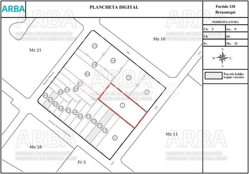 Imagen 9 de 9 de Terreno Lote En Venta O Permuta Ubicado En Berazategui, G.b.a. Zona Sur