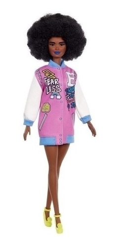 Imagem 1 de 7 de Barbie Fashionistas 156 Negra Cabelo Black Ms Sj