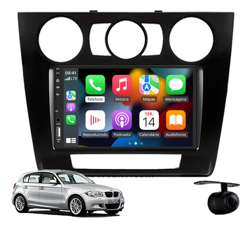 Central Multimidia Apple Carplay Bmw Série 1 Analógico 2008