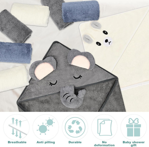 Baby Toalla De Baño Para Bebe Con Capucha -