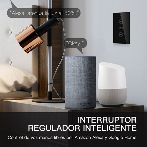 Inteligente Wifi Rf433 Dimmer Regulable Interruptor Moes