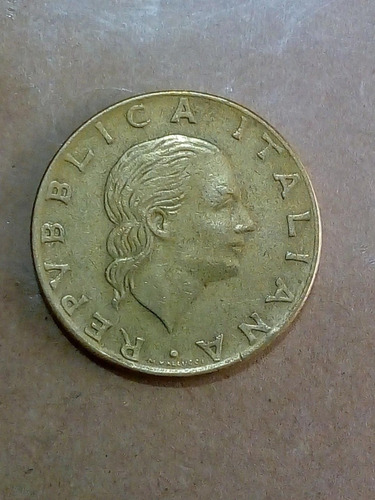 Moneda De Italia De 200 Liras Del Año 1980