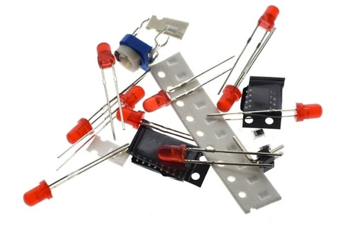 Kit Para Montar De Sequencial De Led Com Ne555 E Cd4017