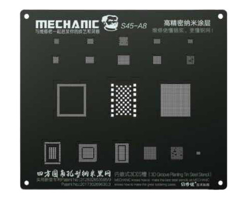 Stencil 3d P/reballing Mc-s45-a8