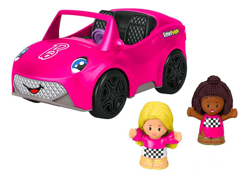 Little People Carro Convertible De La Barbie Inglés Color Rosa