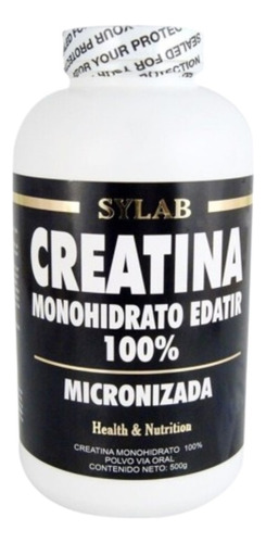 Creatina Monohidrato 500g Sylab - 100 Dias! Masa Muscular