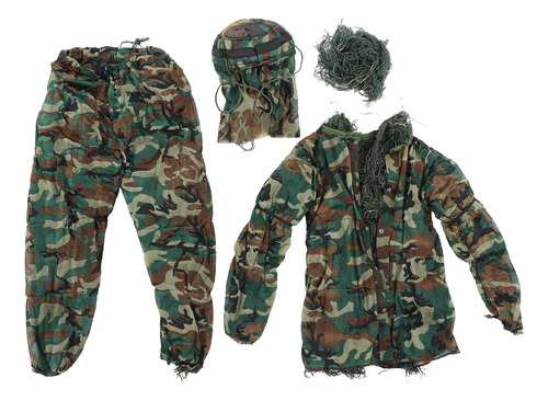 Los Trajes De Camuflaje Verde 5 En 1 De Ghillie Suit Incluye