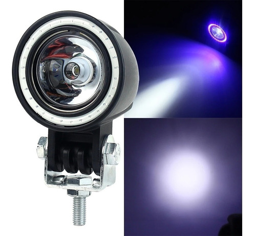 Exploradora Led Cree Moto Carro 15w  Alta Potencia Ojo Angel