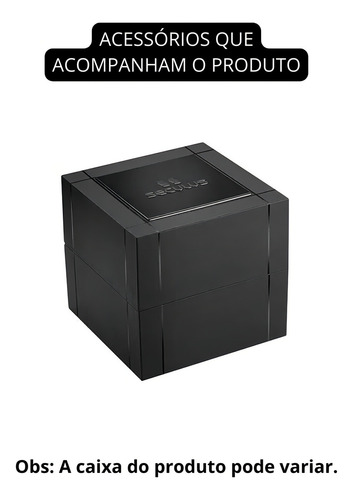 Relógio Seculus Dourado Feminino 7245lpsvda2
