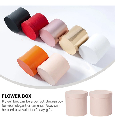 2 Cubos De Papel Para Flores, Redondos, Cubos De Cartón Cilí