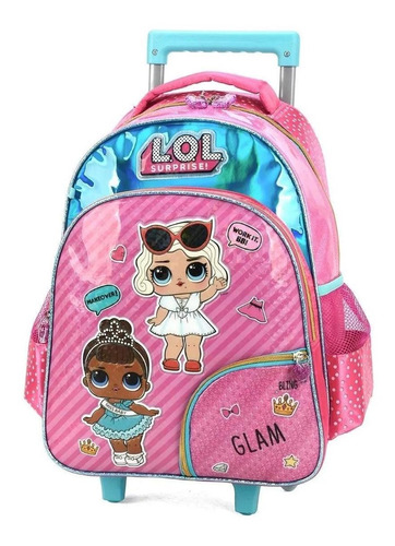 Mochila Com Rodinhas Lol Surprise Original Luxcel