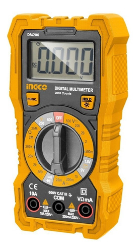 Multitester Digital Cat 3 600v Ingco (dm200)