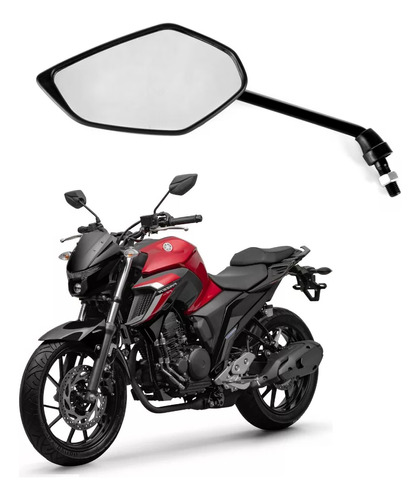 Espelho Retrovisor Esquerdo Yamaha Fazer Fz25 2018 Em Diante