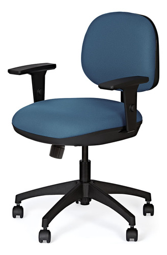 Cadeira De Escritório Marelli Active 704 Azul Turquesa Com E Cor Azul Turquesa E Preto Material Do Estofamento Estofado