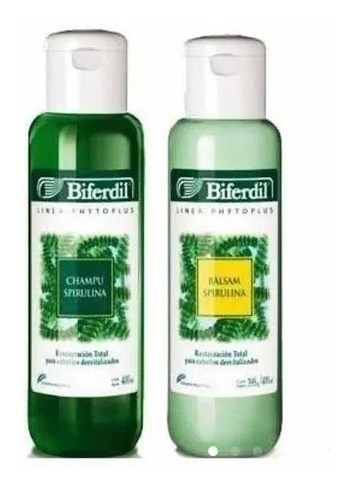 Biferdil Shampoo + Balsam Con Spirulina X400 Ml- Combo