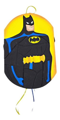 Piñata Artesanal En Telgopor Con Relieve Batman