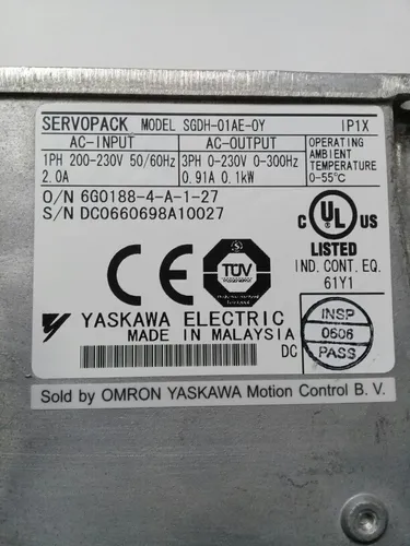 Servo Drive Omron Yaskawa Sgdh-01ae-oy 220v Com Servo Motor Servo Drive Omron Yaskawa Sgdh-01ae-oy 220v Com Servo Motor