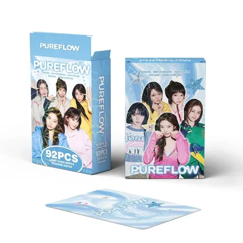 K-pop L 92 Le Sserafim Pureflow Adesivos Fotográficos, Qqdd