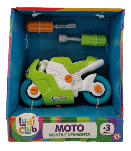 Ludi Club Arma Desarma Con Herramientas Moto Usual Ik Color Multicolor