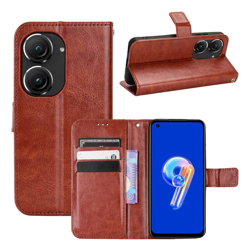 Funda Para Asus Zenfone 9 Piel Sintetica Alta Calidad Tipo