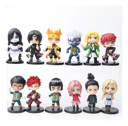 Juego De Figuras Naruto Series 12pcs 4 Tipos B Paquetes