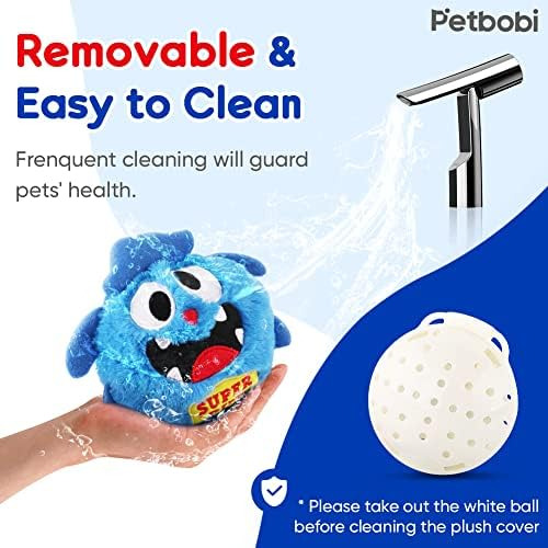 Petbobi Upgrade Dog Toys Interactive Monster Plush Ball Shak