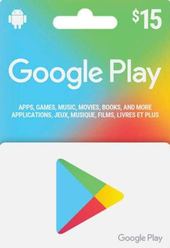 Google Play Store 15 Usd Gift Card