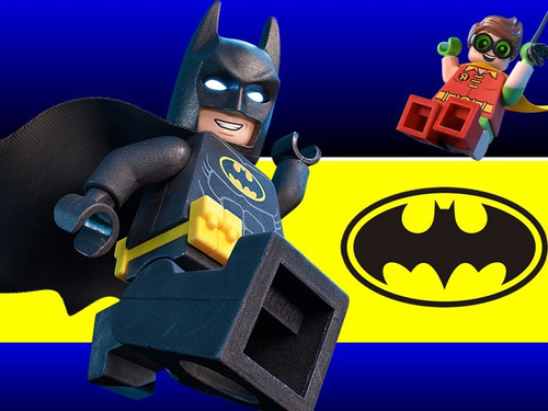 Kit Imprimible Candy Bar Batman Lego Golosinas Banderines