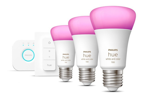 Kit 3 Philips Hue White&color Ambience 1100 Dimmer + Bridge