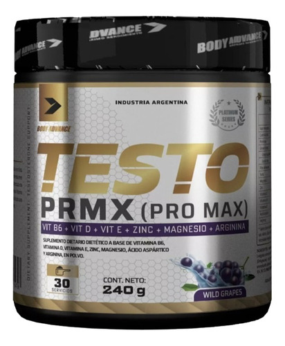 Testo Prmx (pro Max) Body Advance 240 Gr Uva