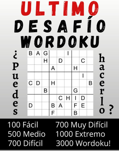 Libro: Último Desafío Wordoku ¿puedes Hacerlo?: 3000 Wordoku