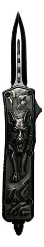 Cuchillo Navaja Automatica Retractil Horizontal Lobo