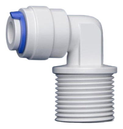 Codo Conector Macho 1/2 X 1/4 Qc Purificador Osmosis
