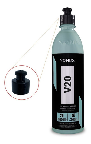 V20 Vonixx 500ml Composto Polidor De Refino Etapa Polimento