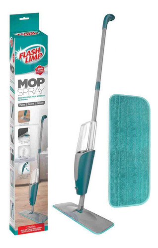 Kit Mop Spray Flashlimp 400ml Com Cabo 129cm + 1 Refil Extra