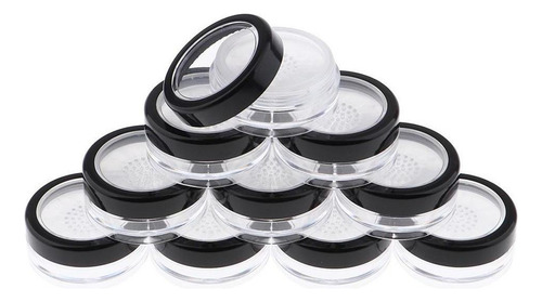 . 10x Caja Forma Forma Polvo For Maquillaje, Tamaño