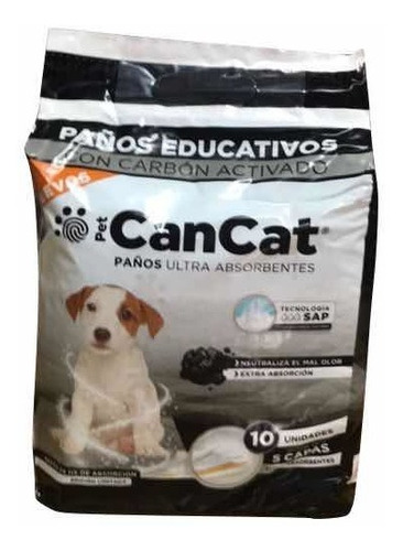 Paños Ultra Absorbentes Cancat X 10 U Con Carbon Activado