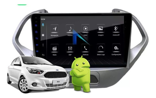 Multimídia Nimus N500 Android Carplay Ford Ka 14 15 16 17 18