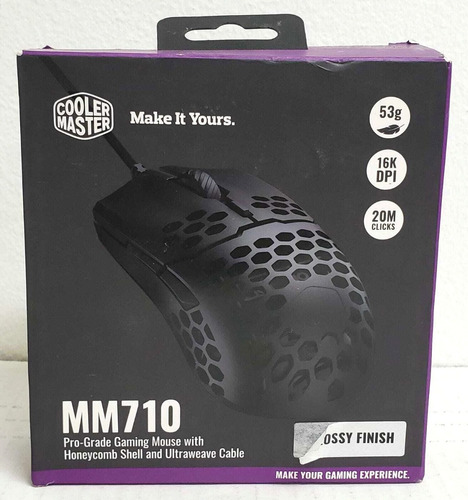 Mouse Gamer Cooler Master  Mm710 Negro Mate Usado