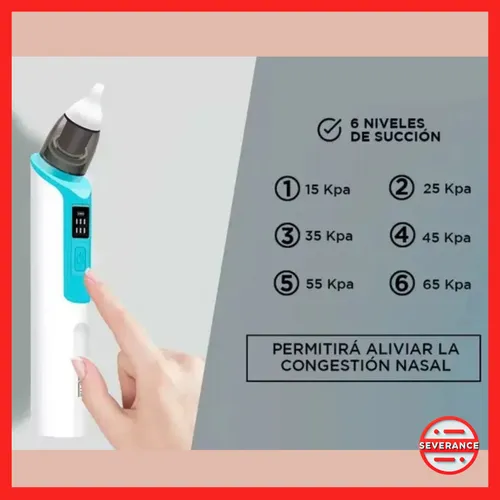 Aspirador Nasal Eléctrico Automático Silencioso Lavable
