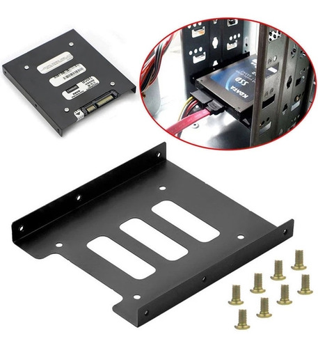 Imagen 1 de 5 de Base Caddy Bahia Adaptadora 2.5 A 3.5 Disco Hdd A Ssd