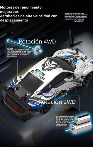 Vehículo De Derrape Pvc Drift 4wd Rc Car Con Control911 1:24