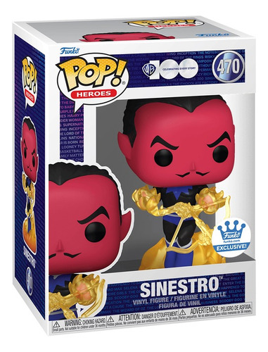 Funko Pop Siniestro #470 Funkoshop Green Lantern Warner 100a