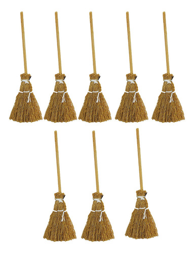 Escoba Decorativa Mini Broom House, 8 Unidades