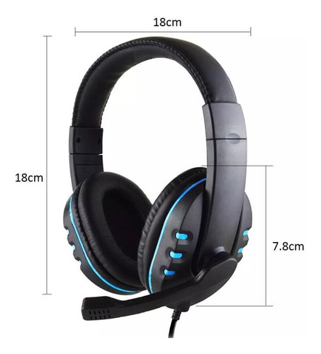 Imagem 3 de 8 de Headset 7.1 Com Fio Stereo Guerra Dos Games Ps5 Novidade P2